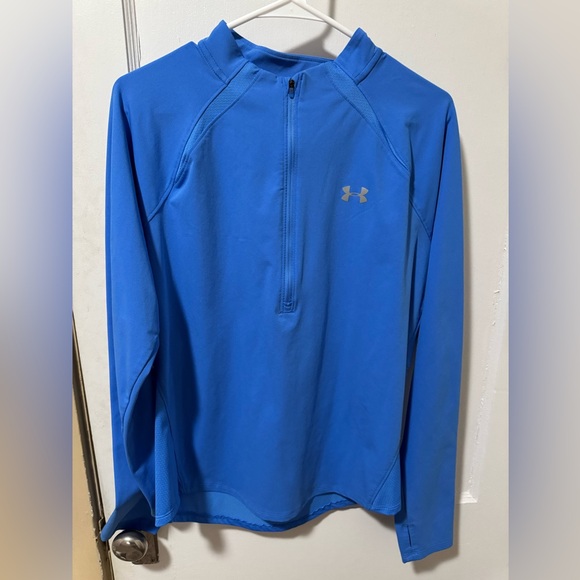 Under Armour Bright Blue Half-Zip Top - Picture 1 of 3